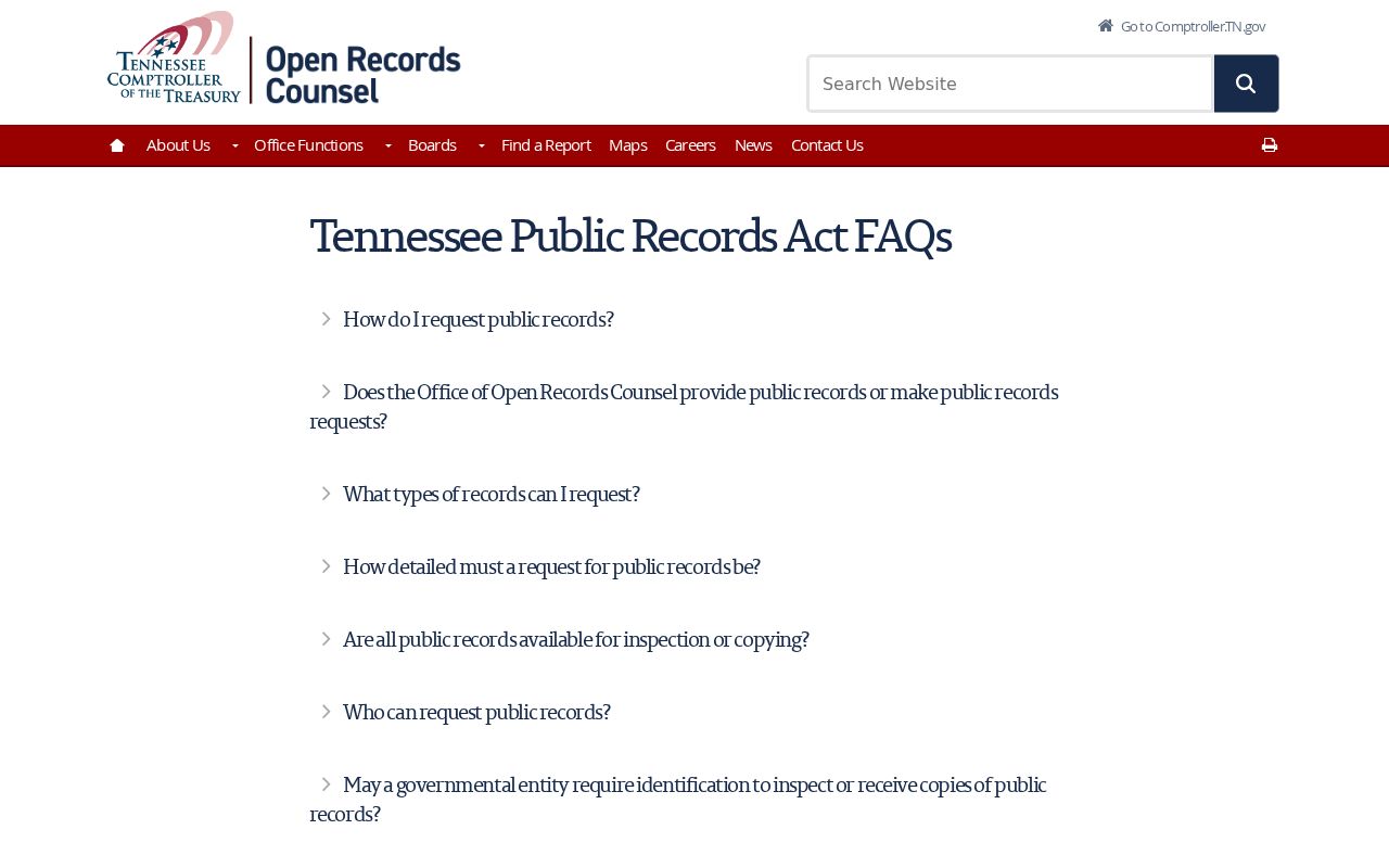 Lincoln County case lookup and Tennessee public records request guidance