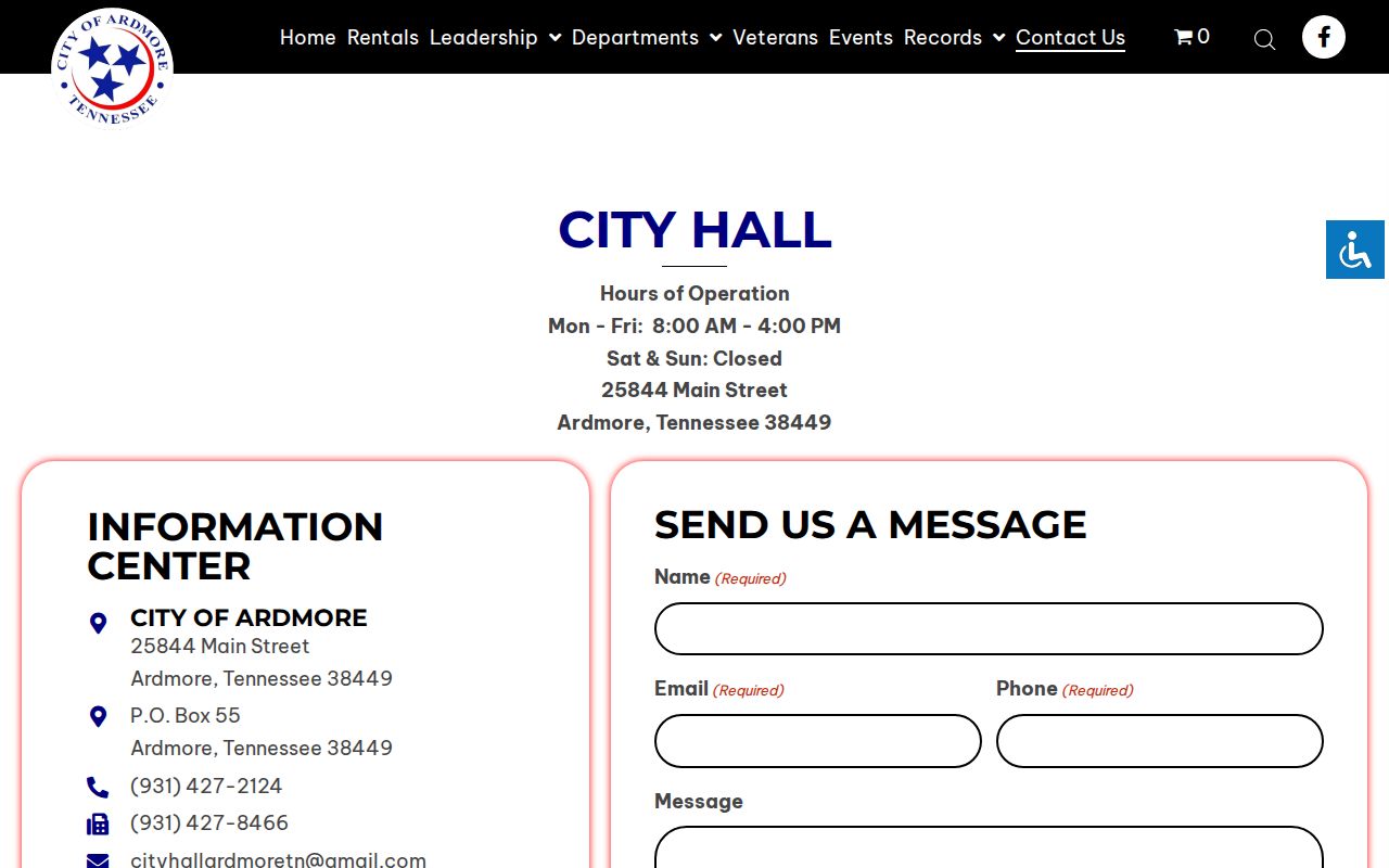 Ardmore court docket general contact form