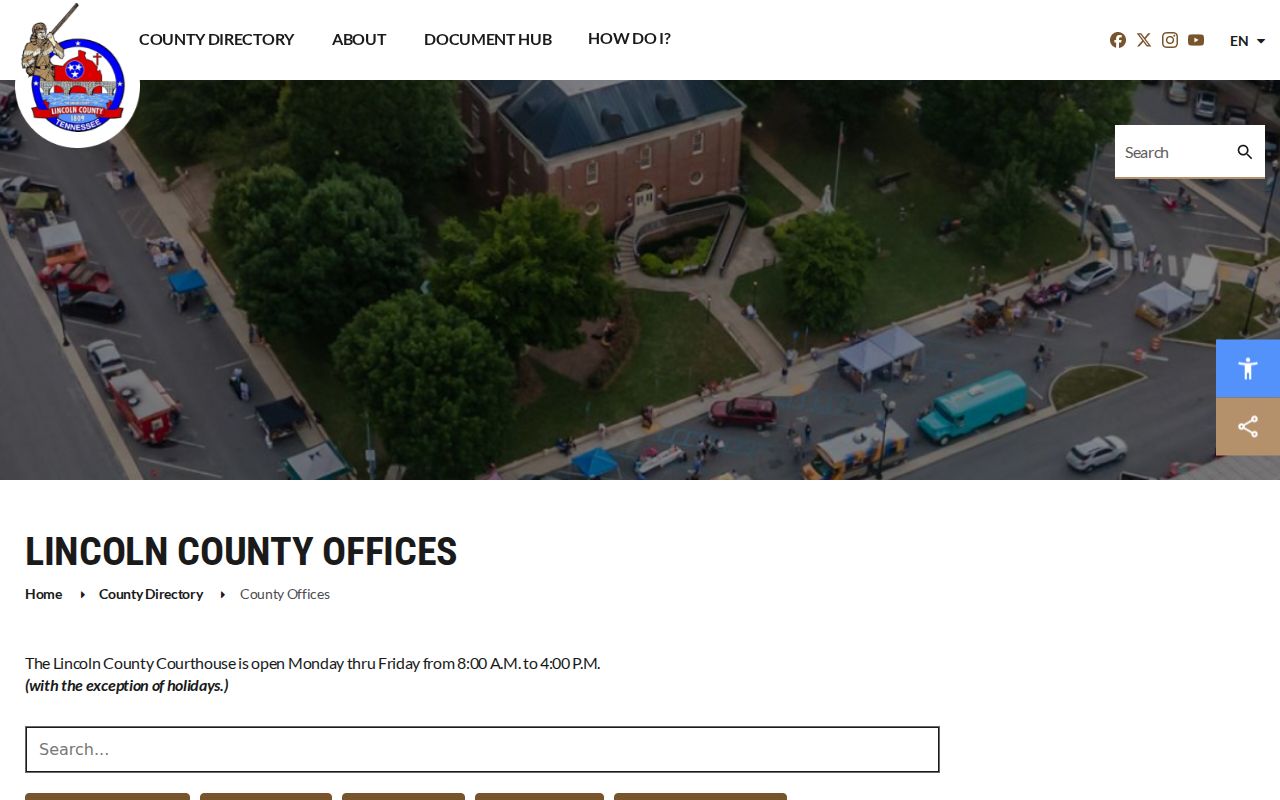 Lincoln County court record office directory